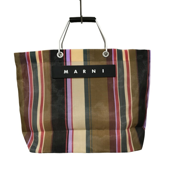 楽天市場】【中古】MARNI MARKET STRIPE BAG マーケットストライプ 