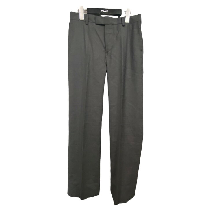 楽天市場】【中古】miu miuチェック柄センタープレススラックス グレー  