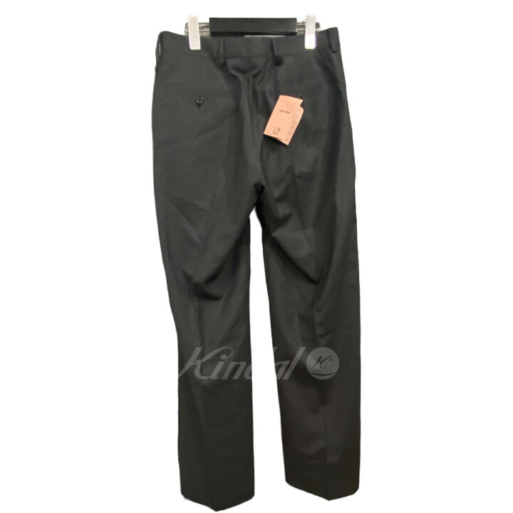 楽天市場】【中古】miu miuチェック柄センタープレススラックス グレー 