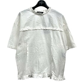 【中古】UNDERCOVER　ジップデザインフリルTシャツ ホワイト サイズ：2 【060224】（アンダーカバー）