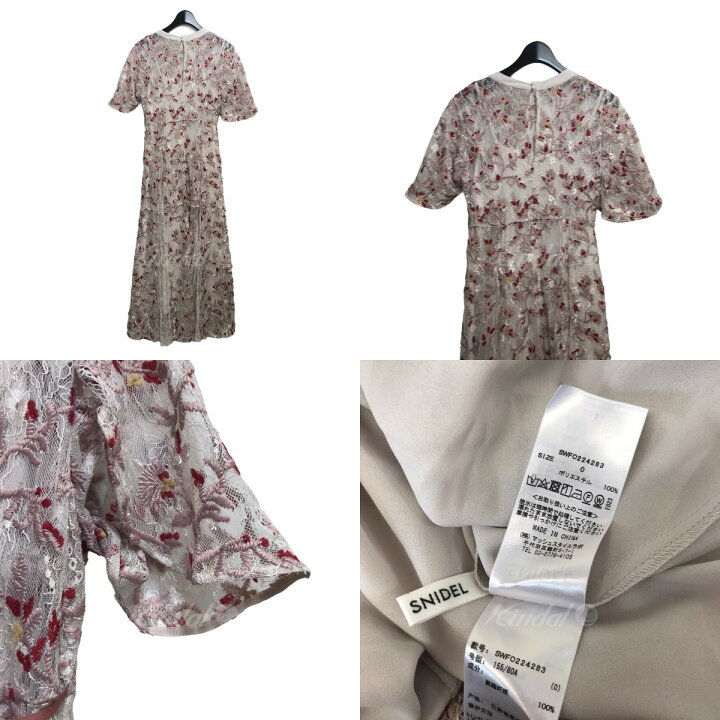楽天市場】【中古】SNIDEL レースエンブロイダリープリーツドレス 
