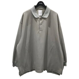 【中古】Stripes For Creative長袖ポロシャツ グレー サイズ：XXXXL【価格見直し】