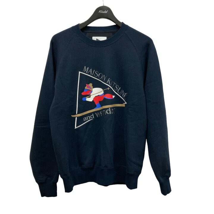 楽天市場】【中古】MAISON KITSUNE x and wander 刺しゅうスウェット  