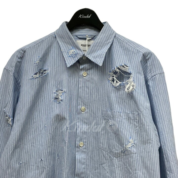 楽天市場】【中古】doublet 23SS｢DESTROYED STRIPE SHIRT｣ デストロイ 