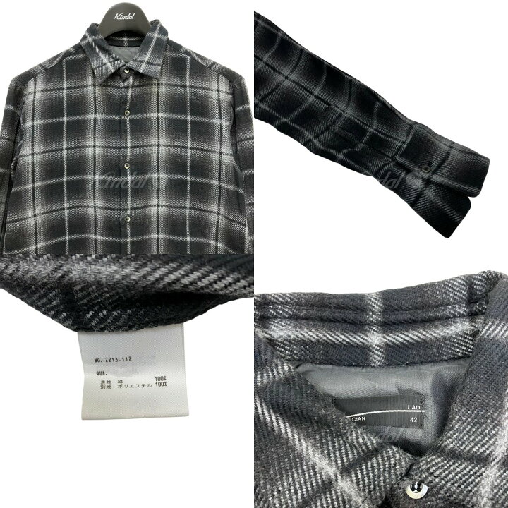 楽天市場】【中古】LAD MUSICIAN チェックシャツ 2213 112 グレー 