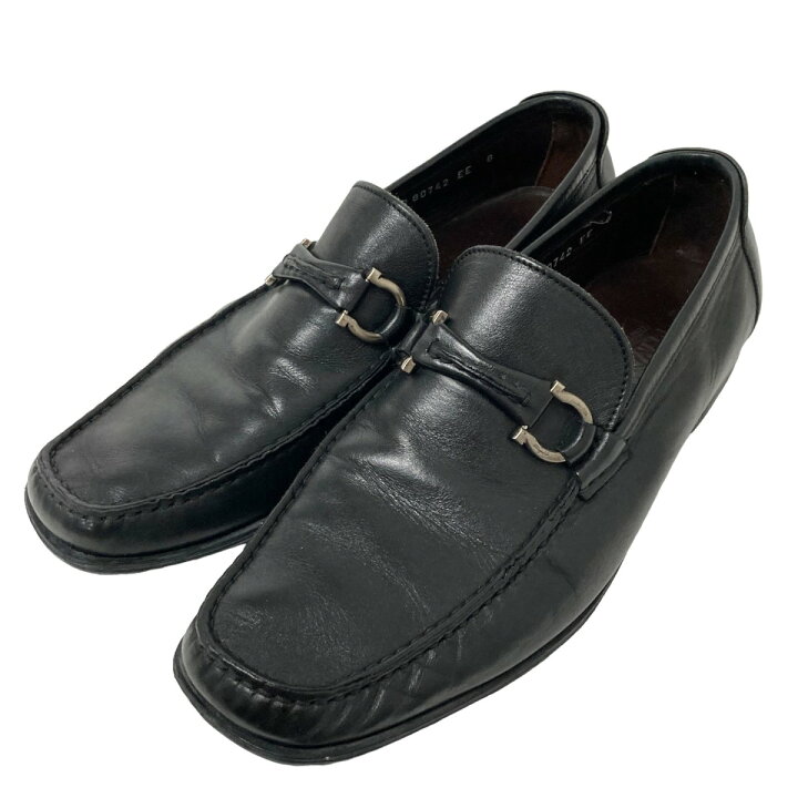 FERRAGAMO ビットローファー ブラック 26cm 