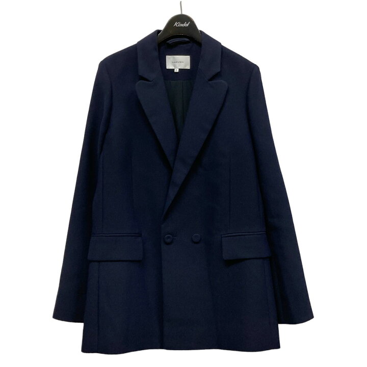 Carven Double Tailored Jacket 94-AB4 Navy Wool Vintage – 日本然  
