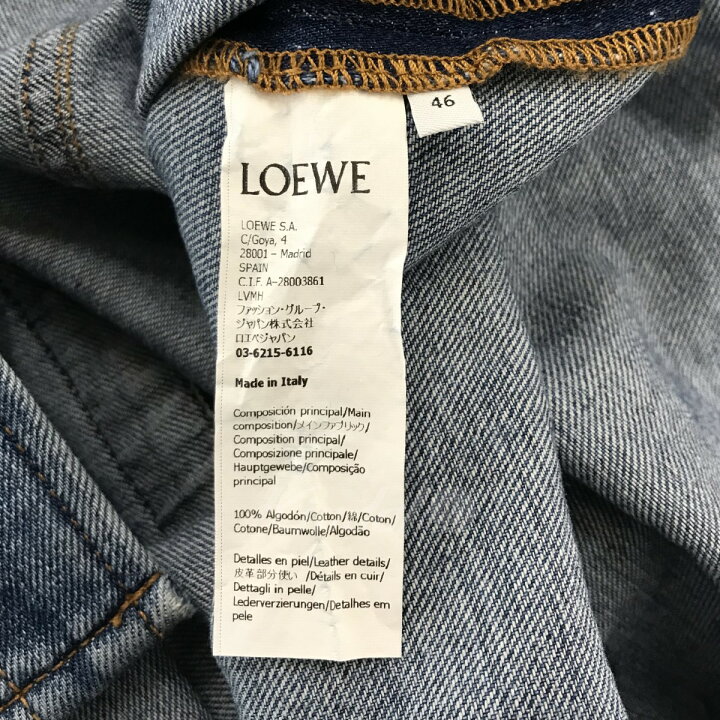 楽天市場】【中古】LOEWE 22AWステントオーバーデニムシャツ 
