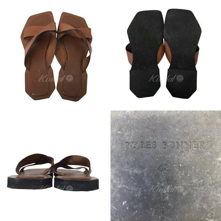 楽天市場】【中古】WALES BONNER｢CROSS SANDALS｣クロスサンダル 