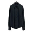 【中古】LOUIS VUITTON　2023SS ｢Iconic Collars Shirt｣アイコニックカラーシャツ ブラック サイズ：L 【090224】（…
