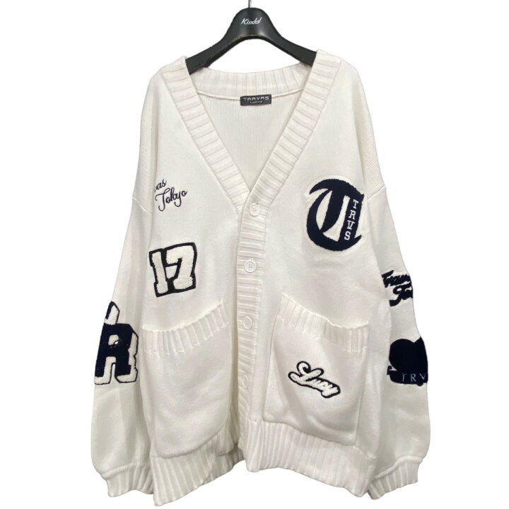 楽天市場】【中古】TRAVAS TOKYO ワッペンカーディガン ホワイト 