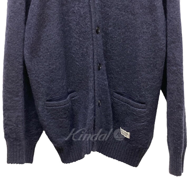 楽天市場】【中古】WACKO MARIAモヘアカーディガン ネイビー サイズ  