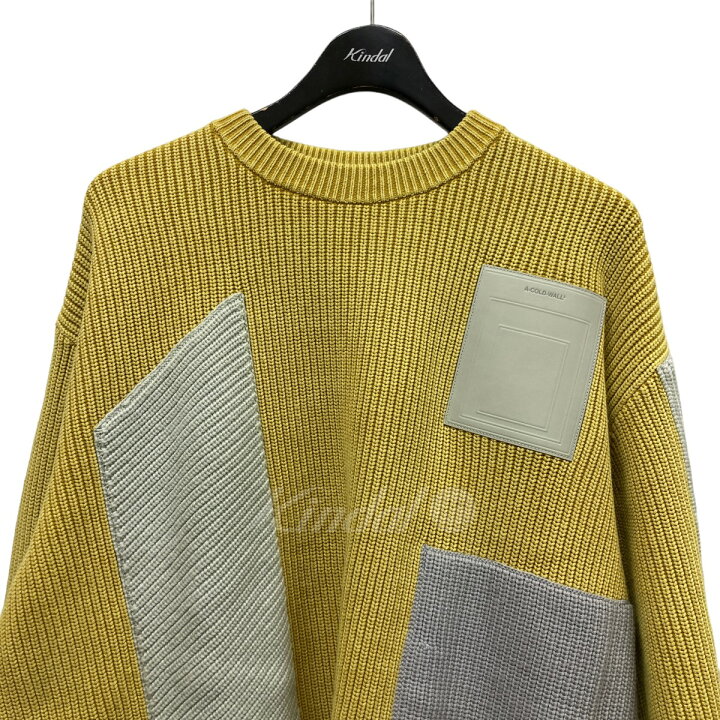 楽天市場】【中古】A-COLD-WALL切替ニット ACWMK030 イエロー×ライト  