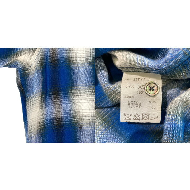 楽天市場】【中古】Rags McGREGOR オンブレチェックシャツ ブルー 