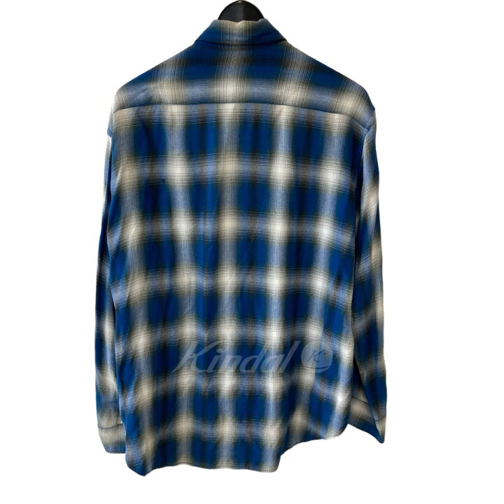楽天市場】【中古】Rags McGREGOR オンブレチェックシャツ ブルー 