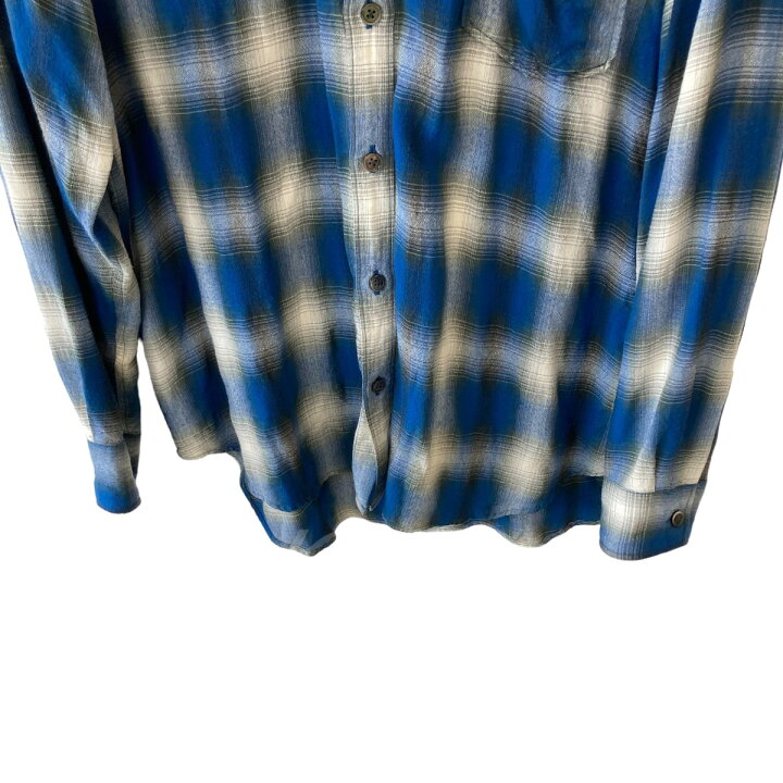 楽天市場】【中古】Rags McGREGOR オンブレチェックシャツ ブルー 