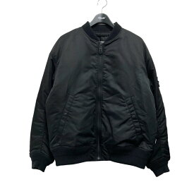 【中古】NEIGHBOR HOOD×YOHJI YAMAMOTO　MA-1 JACKET HZ-Y70-600／222SPYYN-JKM01S ブラック サイズ：M 【100224】（ネイバーフッド×ヨウジヤマモト）