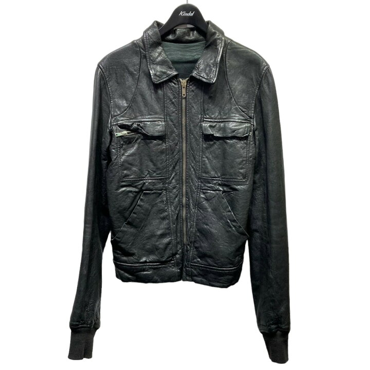 楽天市場】【中古】Rick Owens レザージャケット RU2772 ブラック  