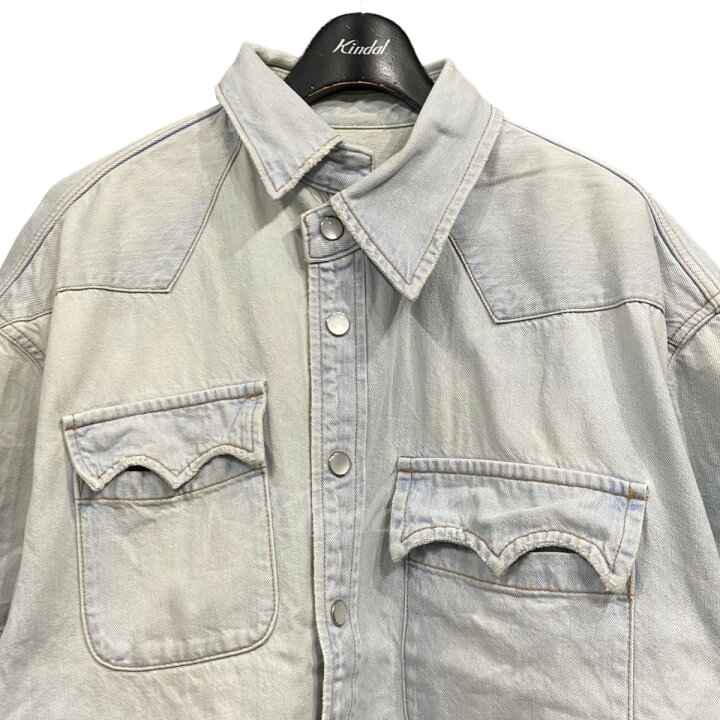 楽天市場】【中古】kolor／BEACON23SS アシンメトリーデニム半袖シャツ  
