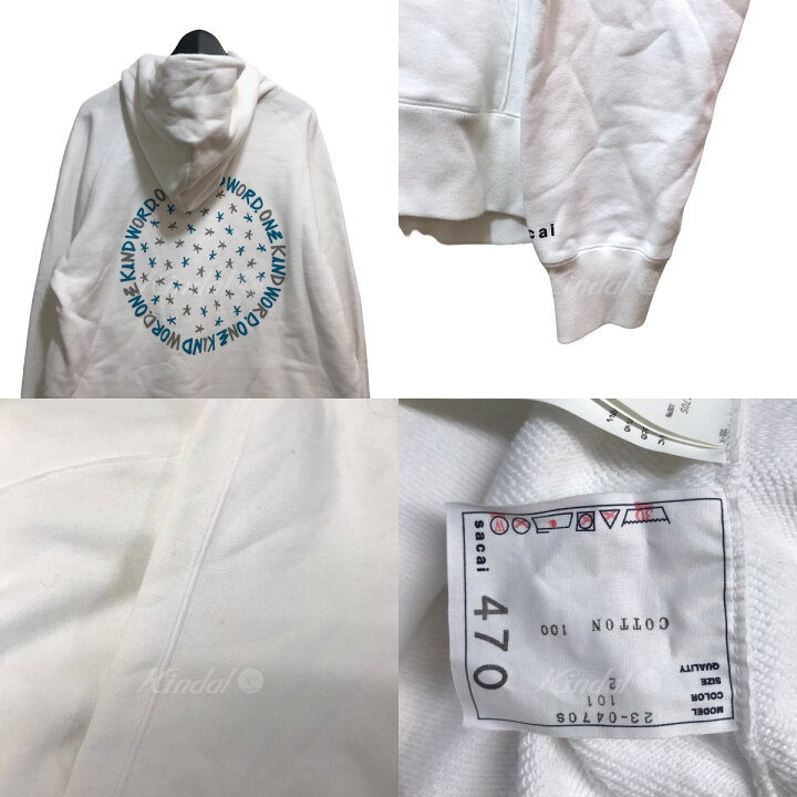 楽天市場】【中古】sacai×Eric Hazeロゴプリントパーカー 23-0470S 