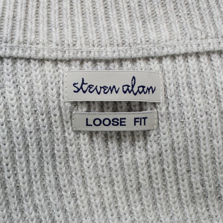 楽天市場】【中古】steven alan コットン／カシミヤ ハーフジップ 
