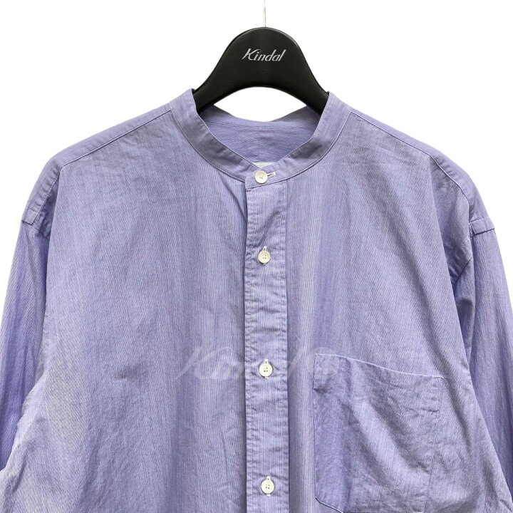 楽天市場】【中古】COMOLI バンドカラーシャツ SAX STRIPE シャツ W03 