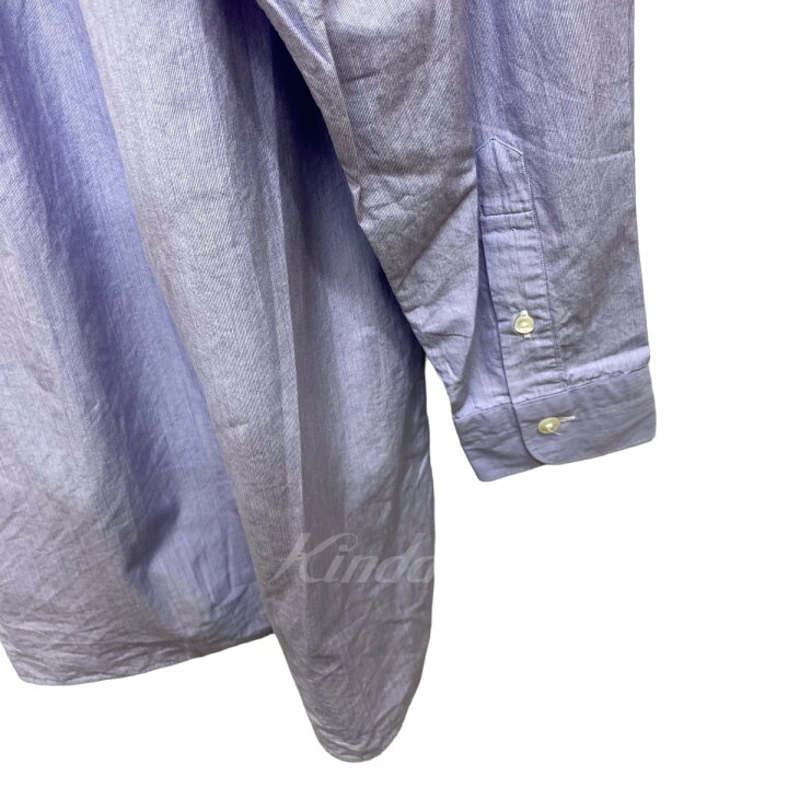 楽天市場】【中古】COMOLI バンドカラーシャツ SAX STRIPE シャツ W03 