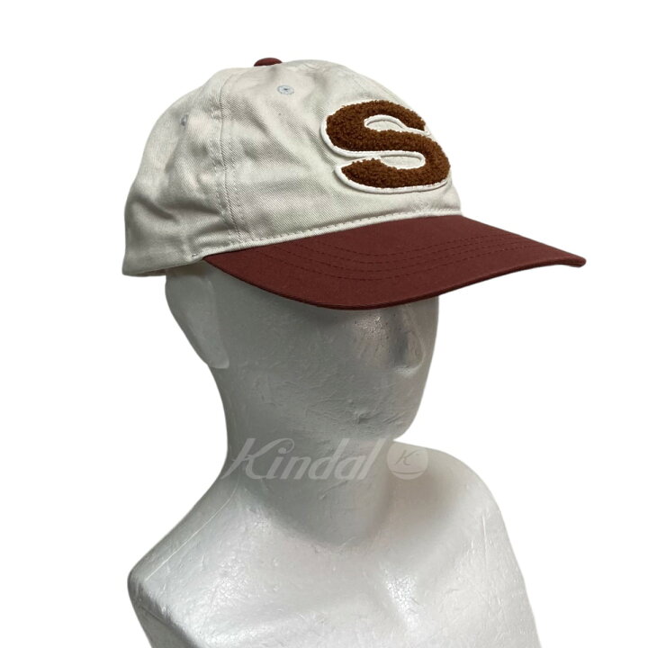 楽天市場】【中古】Stussy ベースボールキャップ ブラウン×アイボリー 