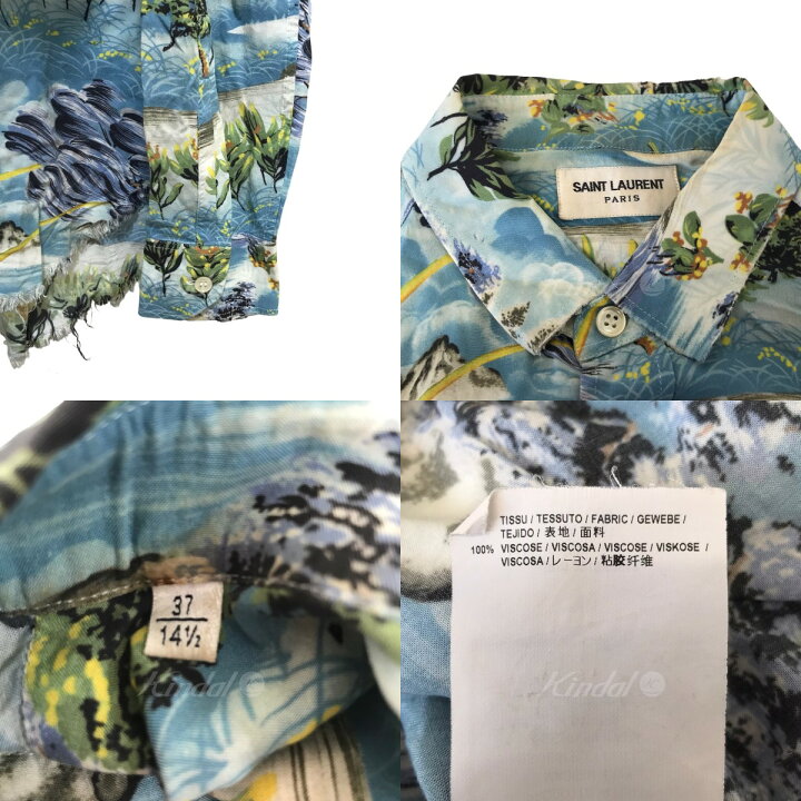 SAINT LAURENT PARIS 16ss アロハシャツ 37（楽天市場】【中古】SAINT 