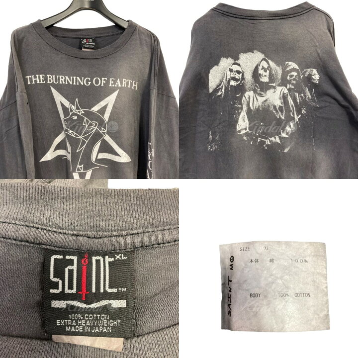 楽天市場】【中古】SAINT MICHAEL 23AW ｢LS TEE ／ BURN OF EARTH 
