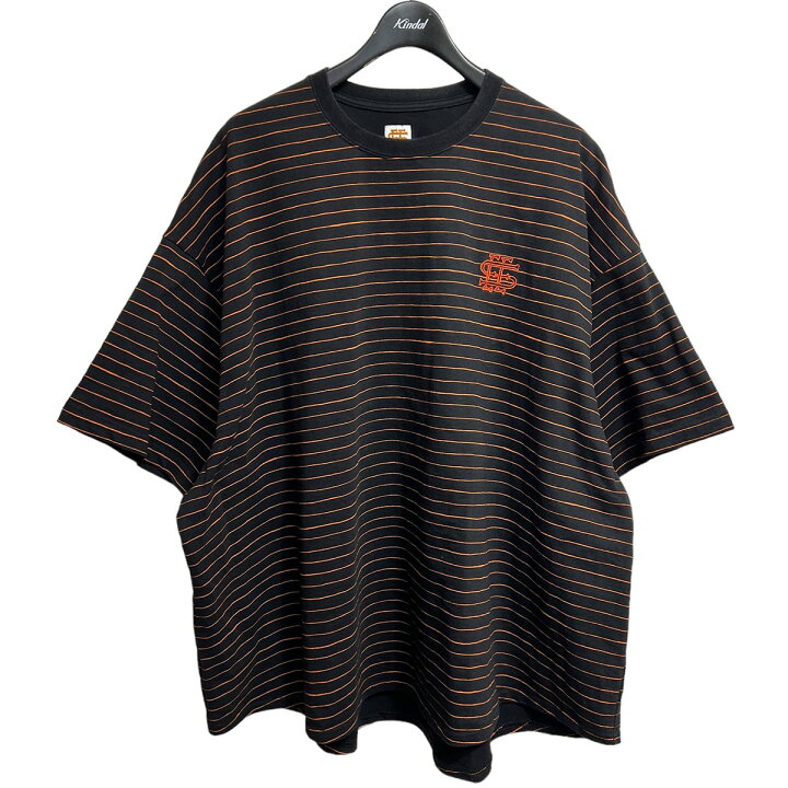 楽天市場】【中古】SEESEE SUPER BIG BORDER TEE ブラック×オレンジ 