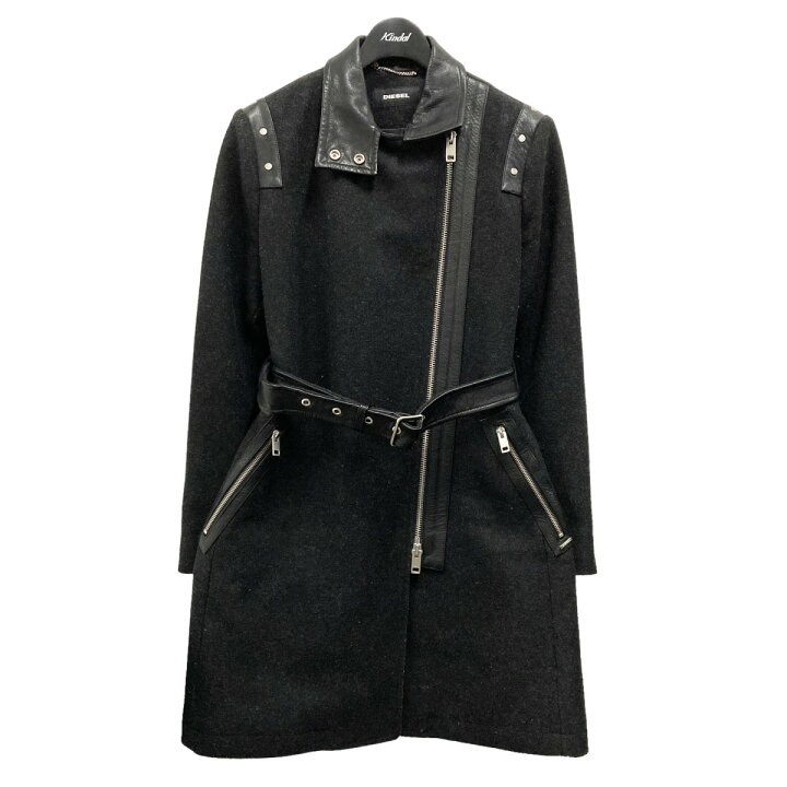 楽天市場】【中古】DIESEL ベルト付き切替ジャケット ブラック サイズ 