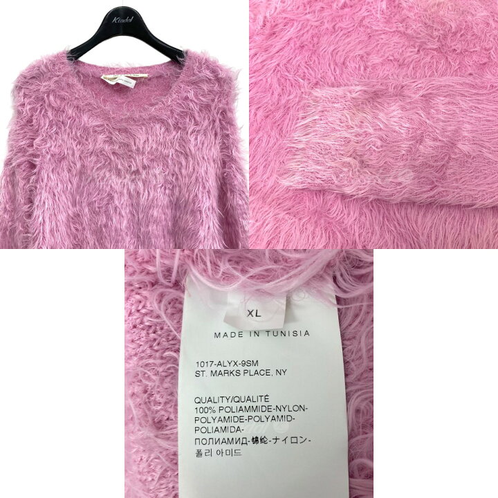 楽天市場】【中古】1017 ALYX 9SM シャギーニット ピンク サイズ：XL 