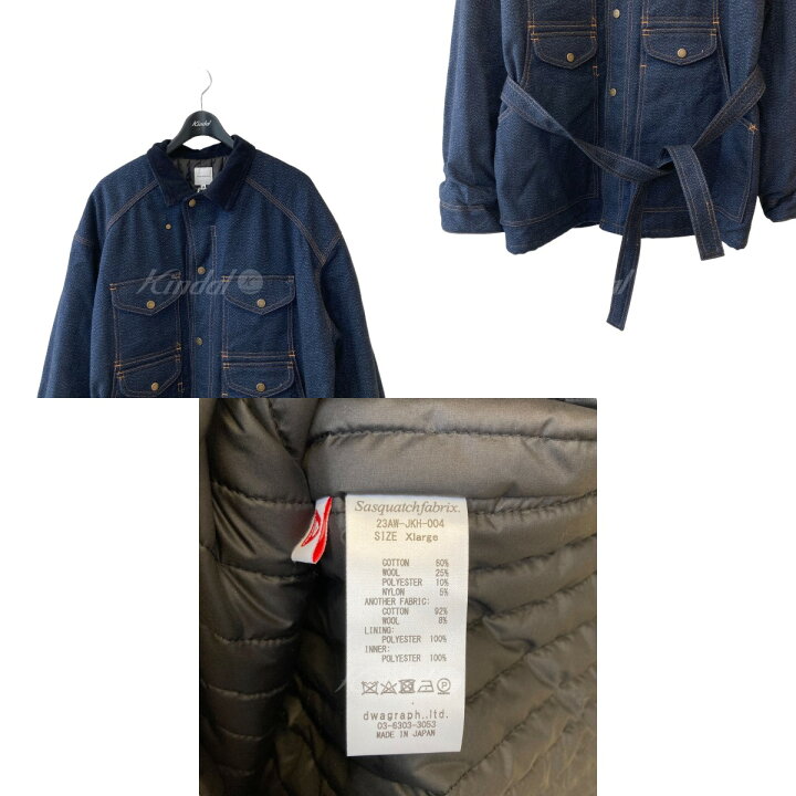 楽天市場】【中古】SASQUATCHfabrix．23AW WOOL DENIM COVERALL 23AW 