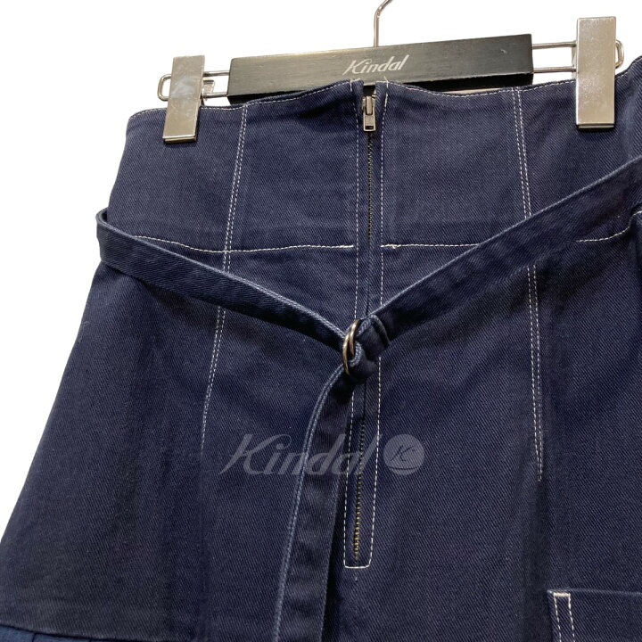 楽天市場】【中古】UNITED TOKYO ヘムプリーツデニムスカート ネイビー  