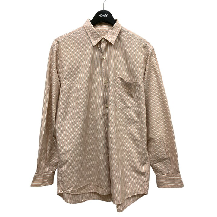 楽天市場】【中古】COMOLI ストライプシャツ M01-02001 ピンクベージュ 