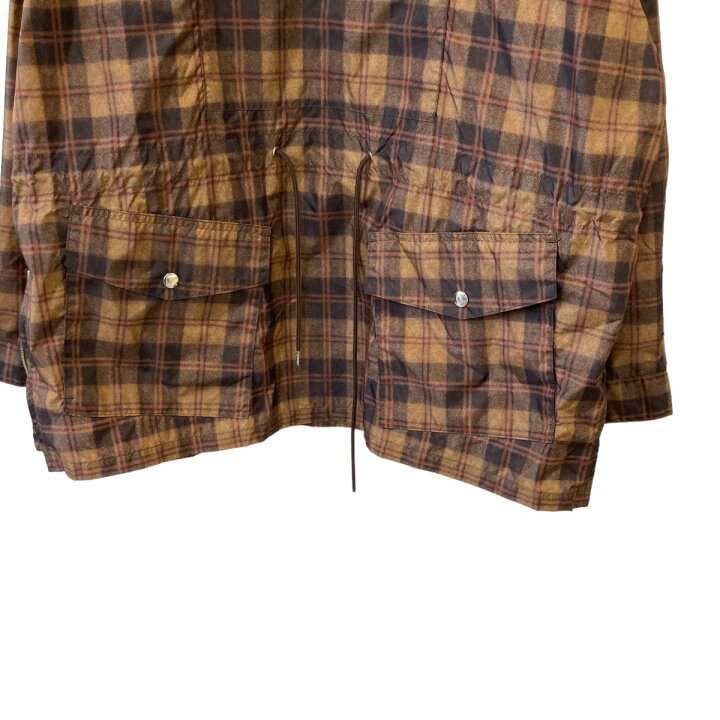 楽天市場】【中古】DAIRIKU23AW チェックアノラックパーカー ブラウン 
