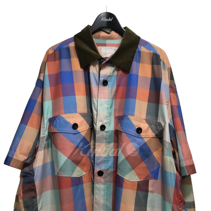 楽天市場】【中古】sacai22AW｢Plaid Layered Shirt｣レイヤードダブル 