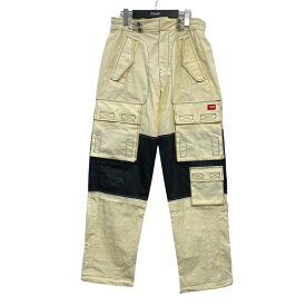 【中古】DIESEL　22SS ｢GLARY CARGO PANTS｣ ステッチカーゴパンツ イエロー×ブラック サイズ：28 【160224】（ディーゼル）