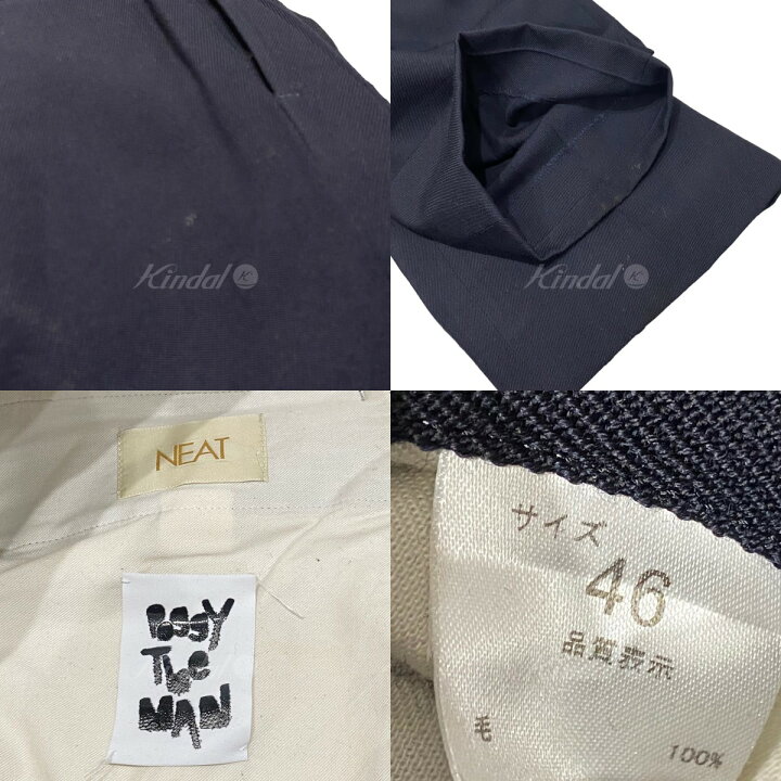 楽天市場】【中古】NEAT×POGGY THE MAN トラウザーズパンツ ネイビー 