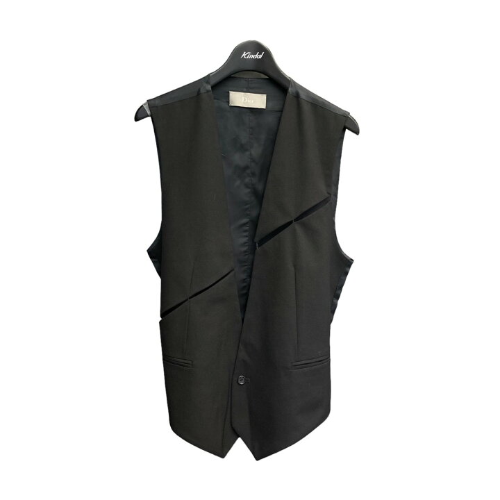 楽天市場】【中古】Dior Hommeスラッシュ ジレ ブラック サイズ：44 