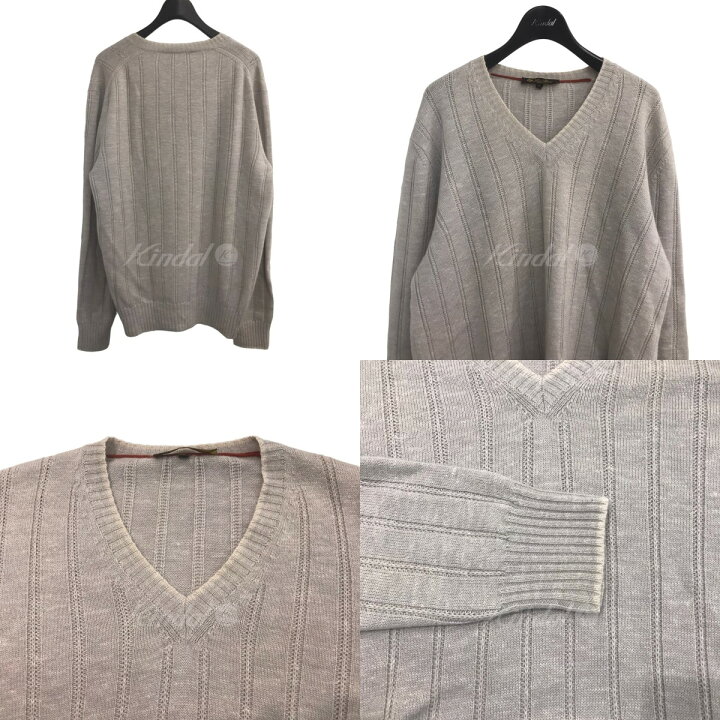 楽天市場】【中古】Loro Piana カシミヤ×シルク×リネンVネックニット 