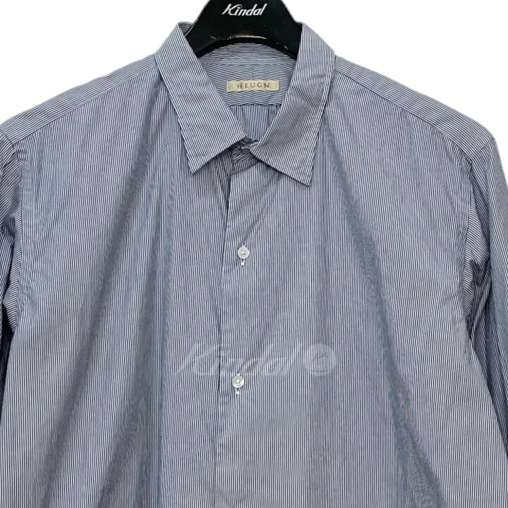 楽天市場】【中古】HEUGNストライプ 長袖シャツ SHIRT008 ブルー 