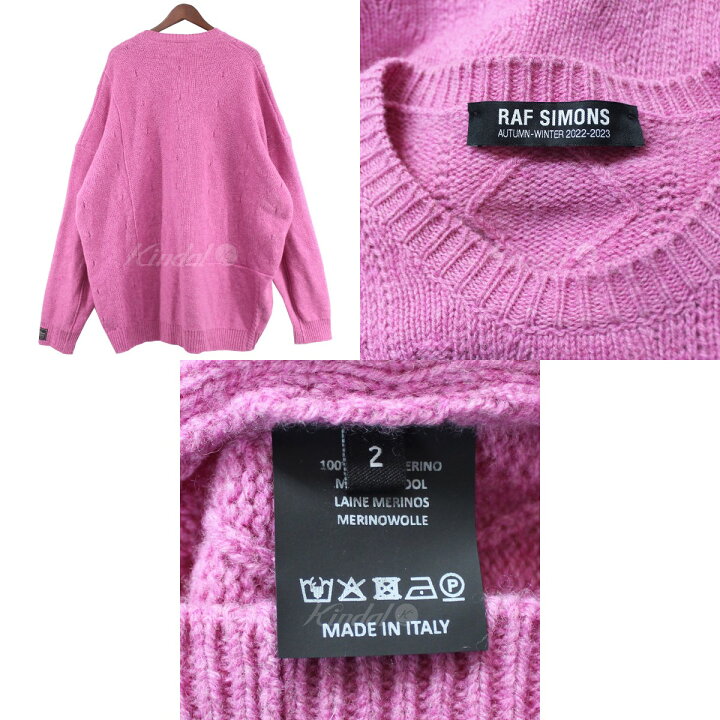 楽天市場】【中古】RAF SIMONS22AW Loose fit braid reller roundneck 