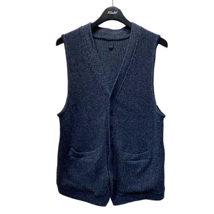 楽天市場】【中古】Taiga Takahashi ニットベスト ブルー サイズ：38 