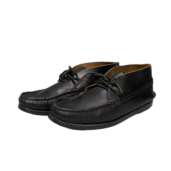 楽天市場】【中古】YUKETEN レザーモカシンシューズ ブラック サイズ 