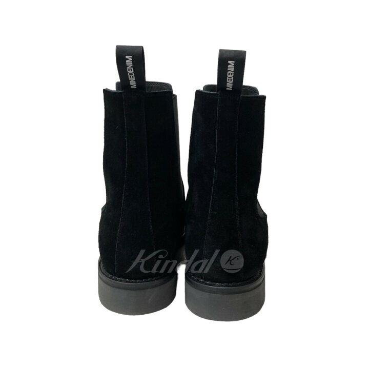 楽天市場】【中古】MINEDENIMサイドゴアブーツ ブラック サイズ：40 