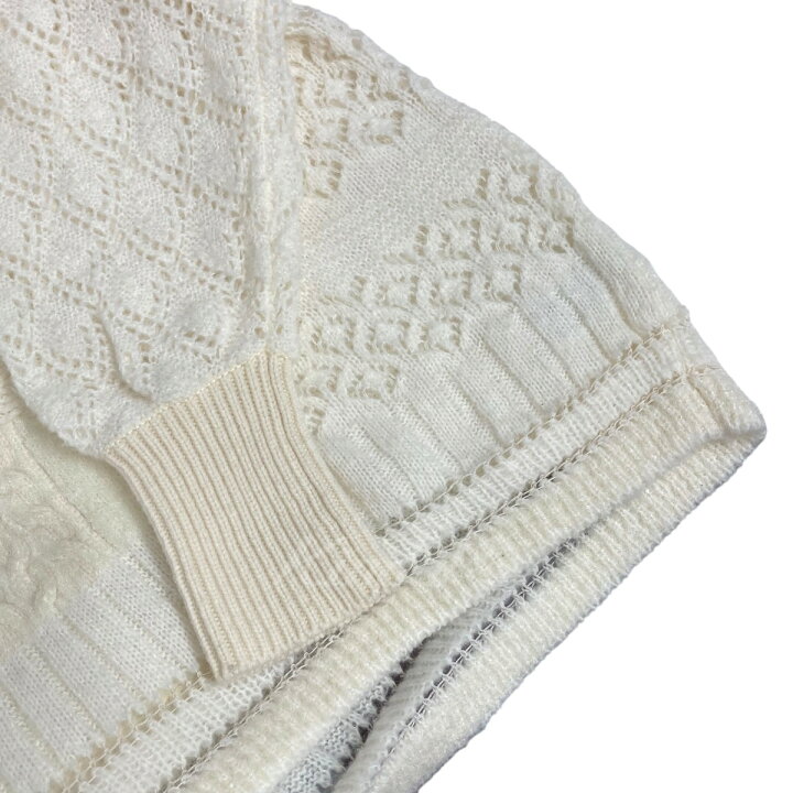 楽天市場】【中古】mame kurogouchi ミックスケーブルニット ホワイト  