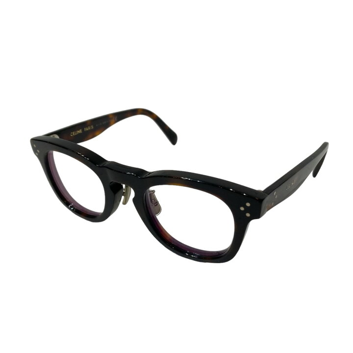 楽天市場】【中古】CELINE 眼鏡 メガネ CL50049J ブラウン サイズ：47  