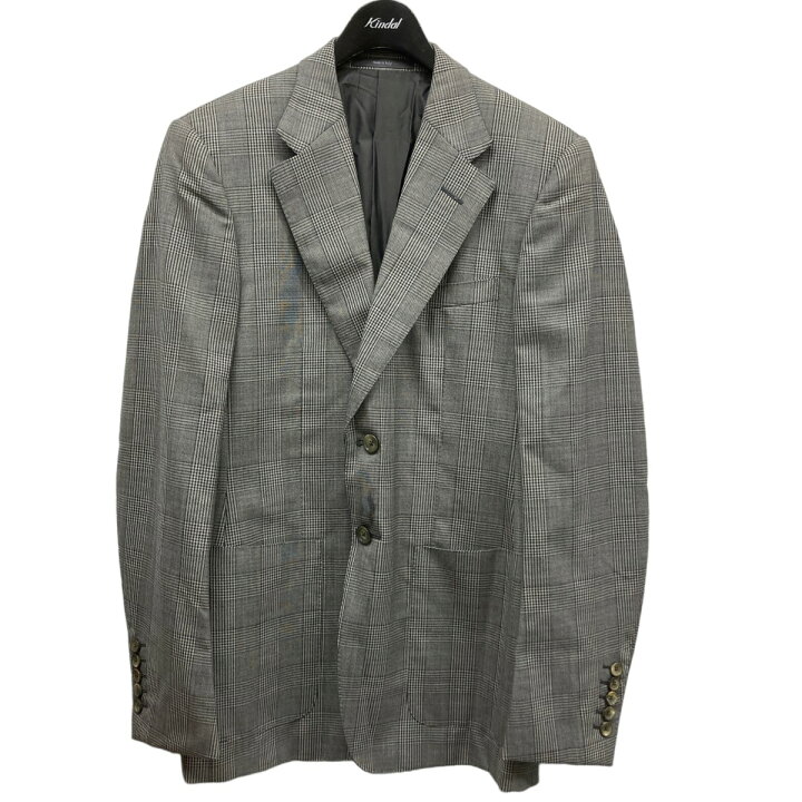 楽天市場】【中古】GUCCI グレンチェックテーラードジャケット グレー 